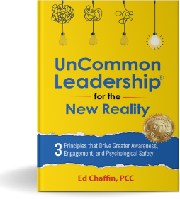Uncommon leadership book for the new reality with a transparent background